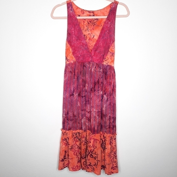 Santiki Boho Floral Sun Dress M - Picture 1 of 6